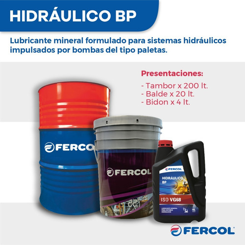 Imagen 6 de 9 de Aceite Hidraulico Bp 32 Balde De 20 Lt Linea Industria