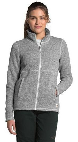 Polar Mujer Crescent Full Zip Gris Claro The North Face
