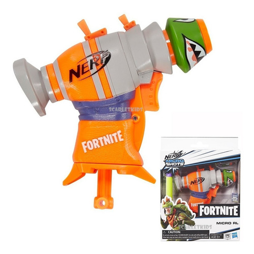 Fortnite Micro Rl Nerf + 2 Dardos Elite Hasbro Original