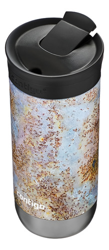 Vaso Térmico Contigo Huron Couture 473 Ml. Marmolado Dorado Y Blanco