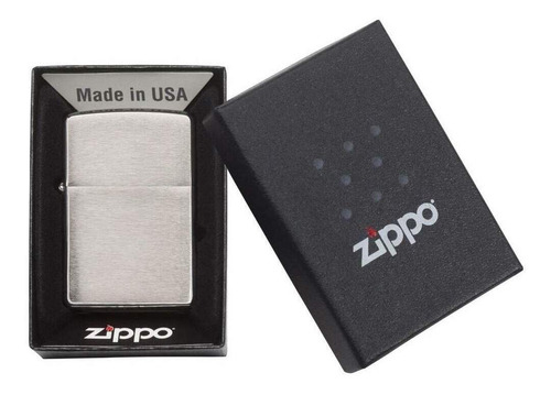 Imagem 3 de 4 de Isqueiro Zippo 200 Escovado Brush Fin Chrome Original