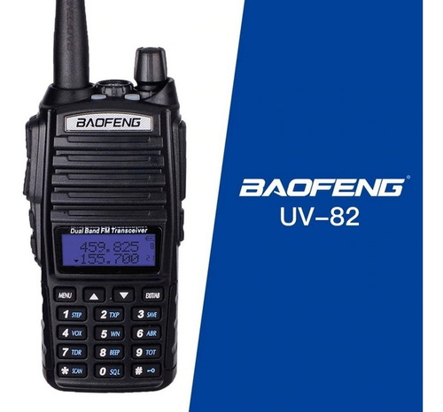 Radio Ht Dual Band Uhf Vhf Baofeng Uv-82 Bateria 2800 M + Nf