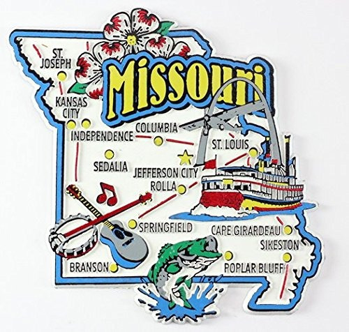 Mapa Del Estado De Missouri O Lugar De Referencia Nevera Col