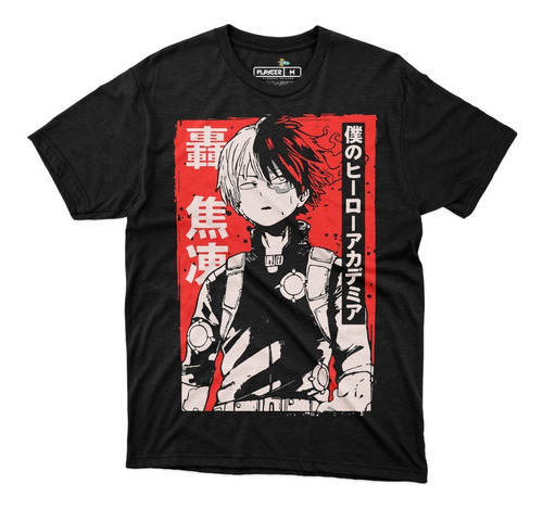 Playera My Hero Academia Baku No Hero Todoroki Shoto Poster