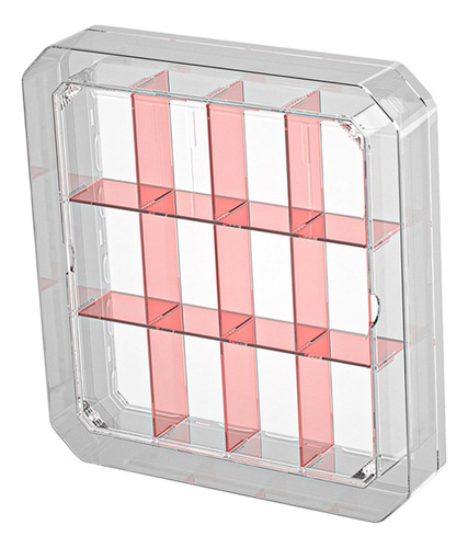 Vitrina Para Coleccionables, Caja De Exhibición Negro Rojo