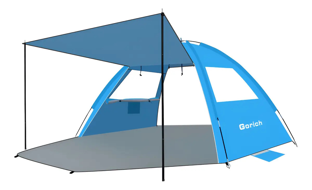 Tienda de Campaña Gorich G024 para 3 Personas, Celeste – Protección UV UPF 50+