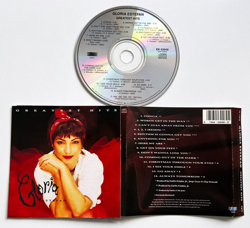 Gloria Estefan  Greatest Hits Cd Ex/ex Europe, Balad, Salsa