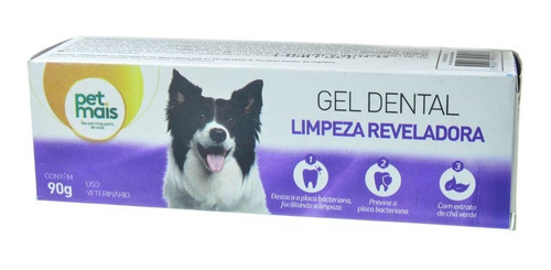 Pet Mais Gel Dental Para Cães E Gatos Limpeza Reveladora 90g