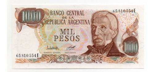 Argentina Billete 1000 Pesos Ley Bottero 2449a