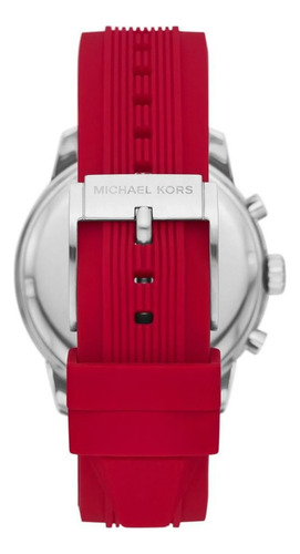Reloj Michael Kors Mk8973 Rojo Con Negro Hombre Original