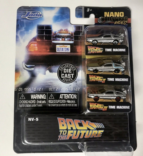 Autos 1.65 Back To The Future Jada Nano Pack X3 Metal Die 