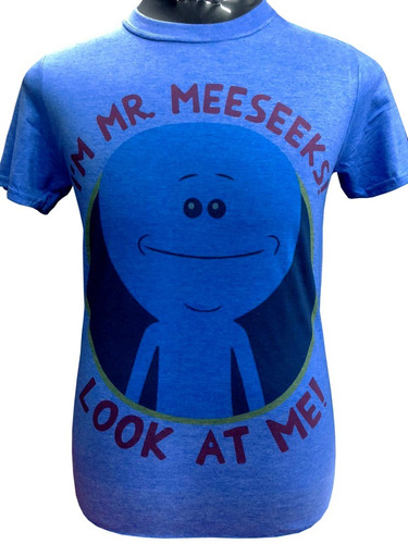 Mr Meeseeks Polera Rick & Morty Estampado Cero Tacto