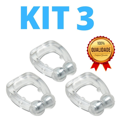 Kit 3 Dilatador Nasal Aparelho Magnético Anti Ronco Garantia