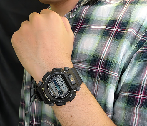 Reloj Pulsera Casio Reloj Dw-9052-1b De Cuerpo Color Negro, Digital, Para Hombre, Con Correa De Resina Color, Bisel Color Dw-9052-1b Y Hebilla Simple