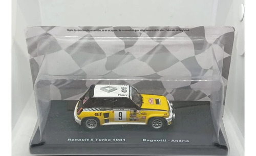 Auto A Escala Rally Coleccion Rally Oficial Salvat Esc 1.43 Renault 5 Turbo 1981 Ragnotti Andrie