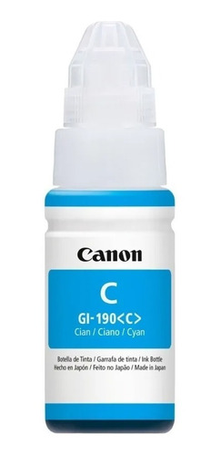 Botella Tinta Canon Gi-190 Original  Pixma G2100 G3100 G4100