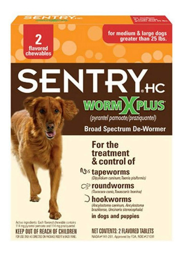 Sentry Pet Care Hc - Desparasitante De 7 Vias Para Perros Me