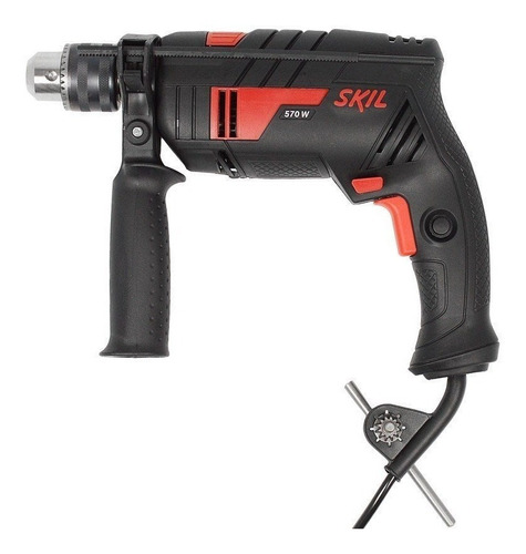 Imagem 3 de 5 de Furadeira martelete elétrica de 13mm Skil 6555 570W 127V