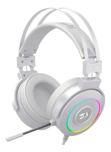 Imagen 2 de 5 de Audífonos Gamer Redragon H320 Lamia 2 Lunar White, Luz Rgb