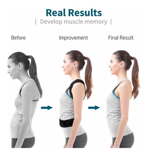 Corrector Postural Mujer Faja Postura Espalda Reafirma