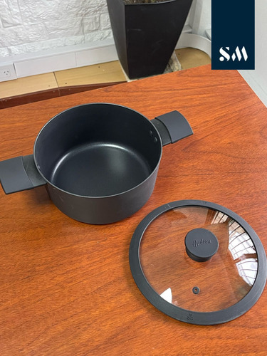 Juego De Bateria De Cocina Hudson Negro Daily 15 Piezas