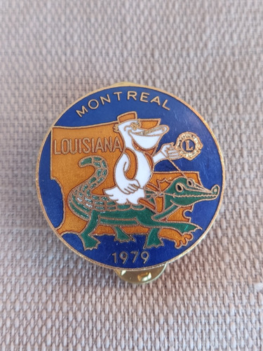 Pin Prendedor Antiguo De Colección Montreal Louisiana 1979