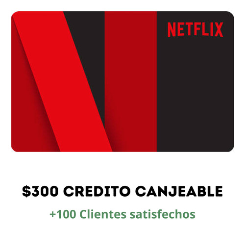 Tarjeta De Regalo Netflix $300 Entrega En Minutos. 