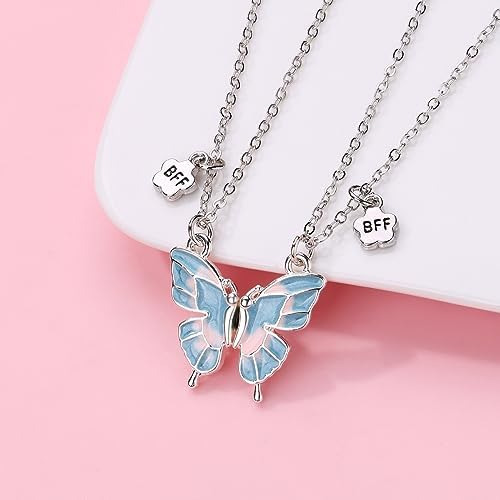 Colar De Amizade Borboleta Para 2 Meninas Colar Com Pingente