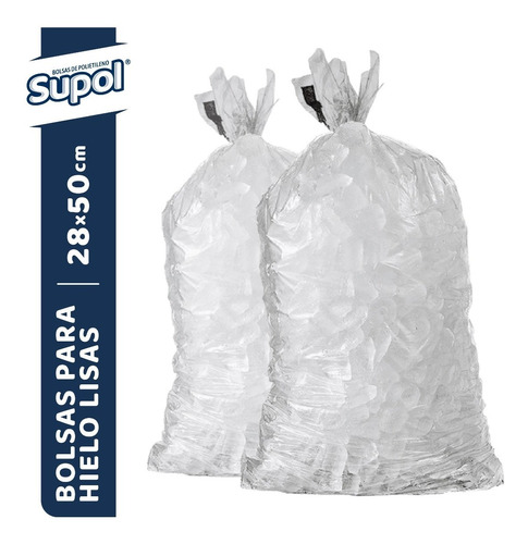 Bolsas P/hielo Lisas 28x50 1000 Unid. 4 Kg Calidad Premium