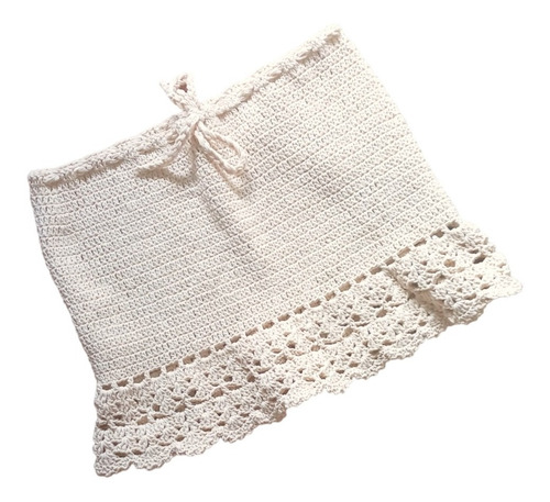 Minifalda Pollera Tejida Crochet