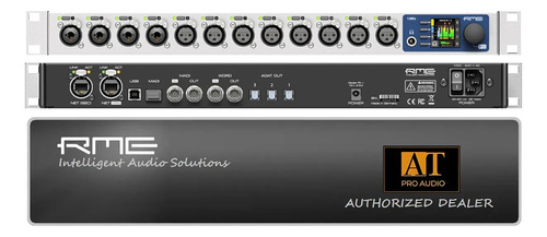 Rme 12mic Preamp Microfones 12 Canais Avb 128 X 128 Ch Madi