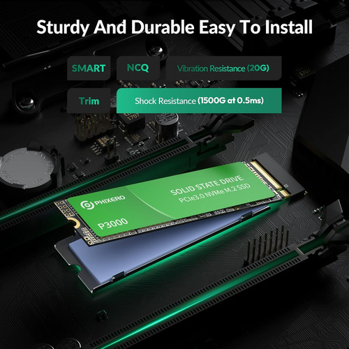 Ssd 512gb Nvme M.2 2280, Pcie Gen3x4, 1800 Mb/s Nand