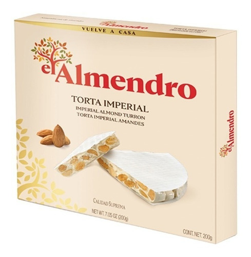 Torta Imperial Superior El Almendro 200gr. Turron Español 