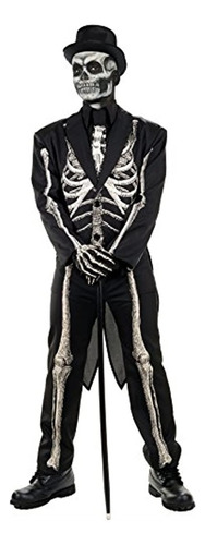 Disfraz De Esqueleto Esmoquin, Para Hombre Talla 42 A 46
