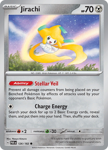 Jirachi 126/182 Pokemon Card Paradox Rift Scarlet & Violet