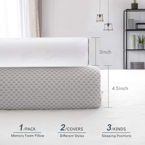 Imagen 3 de 4 de Almohada Cervical Ortopédica Terapéutica Ajustable 9h Plus
