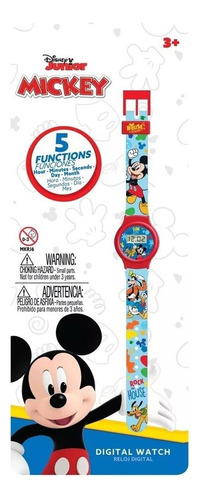 Reloj Digital Disney Mickey 5 Funciones Art Mkrj6 Loonytoys