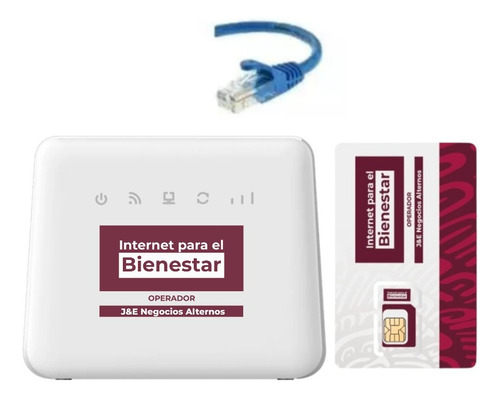 Modem Inalambrico Internet Para El Bienestar Sim 30 Dias 5gb Blanco