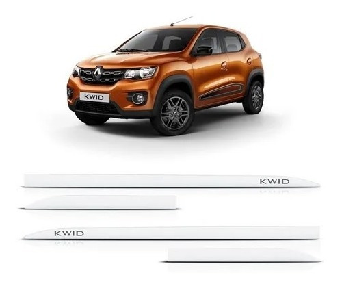 Friso Lateral Renault Kwid 2018 2019 Branco Neige Facão