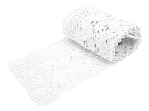 Encaje Blanco Blanco Para Cinta De Coser, Hilo De Algodón, 1