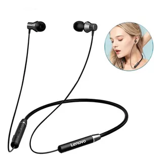 Audífonos Inalambricos Bluetooth Lenovo He05 Negro