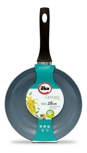 Wok Antiadherente Ceramico Ilko Ceramic Design 28cm