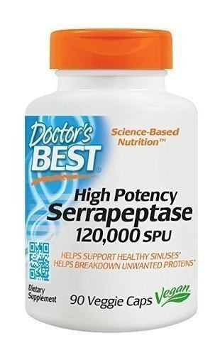 Serrapeptase 120.000 Units High Potency Doctors Best  90 Cap