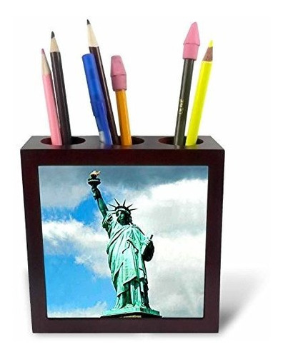 Statue Of Liberty - Portalápices Para Azulejos, 5 Pulgadas (