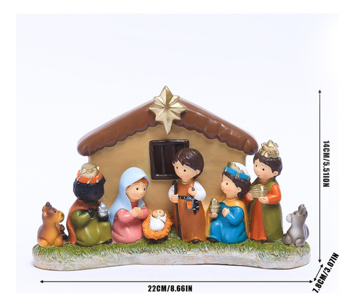 Decoración Artesanal De Resina Para Regalo Con Escena De La