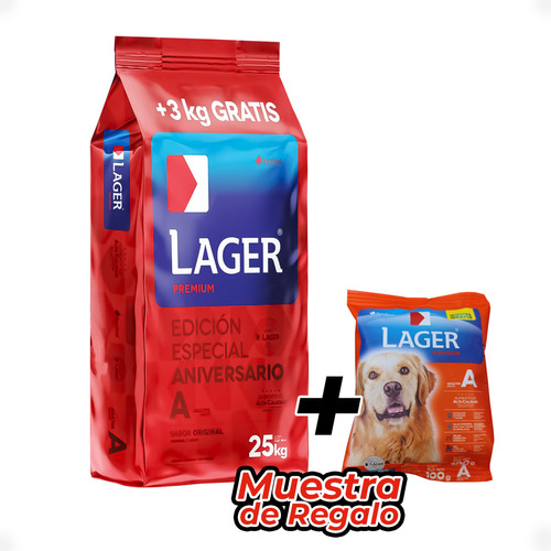 Alimento Lager Premium Lager Perro Adulto 25kg Kubo