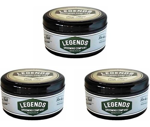 Set 3 Pomada Para El Cabello Legends Easy Hold Barbero 40grs