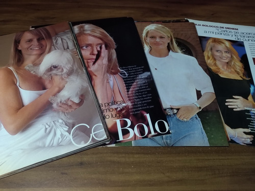 Cecilia Bolocco * Lote 100 Paginas Revistas Clippings # 2