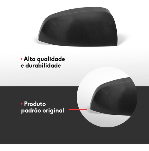 Capa Retrovisor Celta Prisma Meriva 2007 A 2015 Ld Preta /