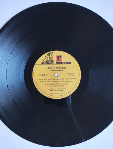Lp Jimi Hendrix Live In Concert Vinil 1977 Estandar (Usado)